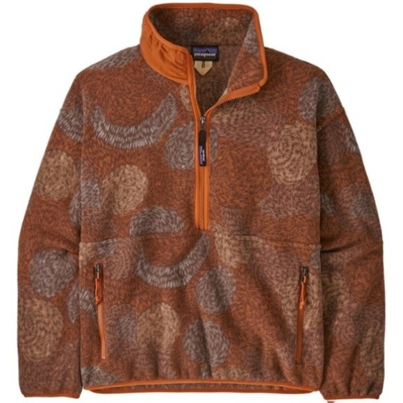 Patagonia Synchilla Marsupial Half Zip Fleece Pullover Sweater Women's Small NWT - Picture 1 of 10
